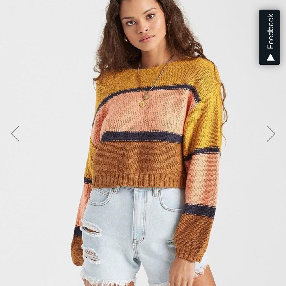Billabong sweater fall cropped